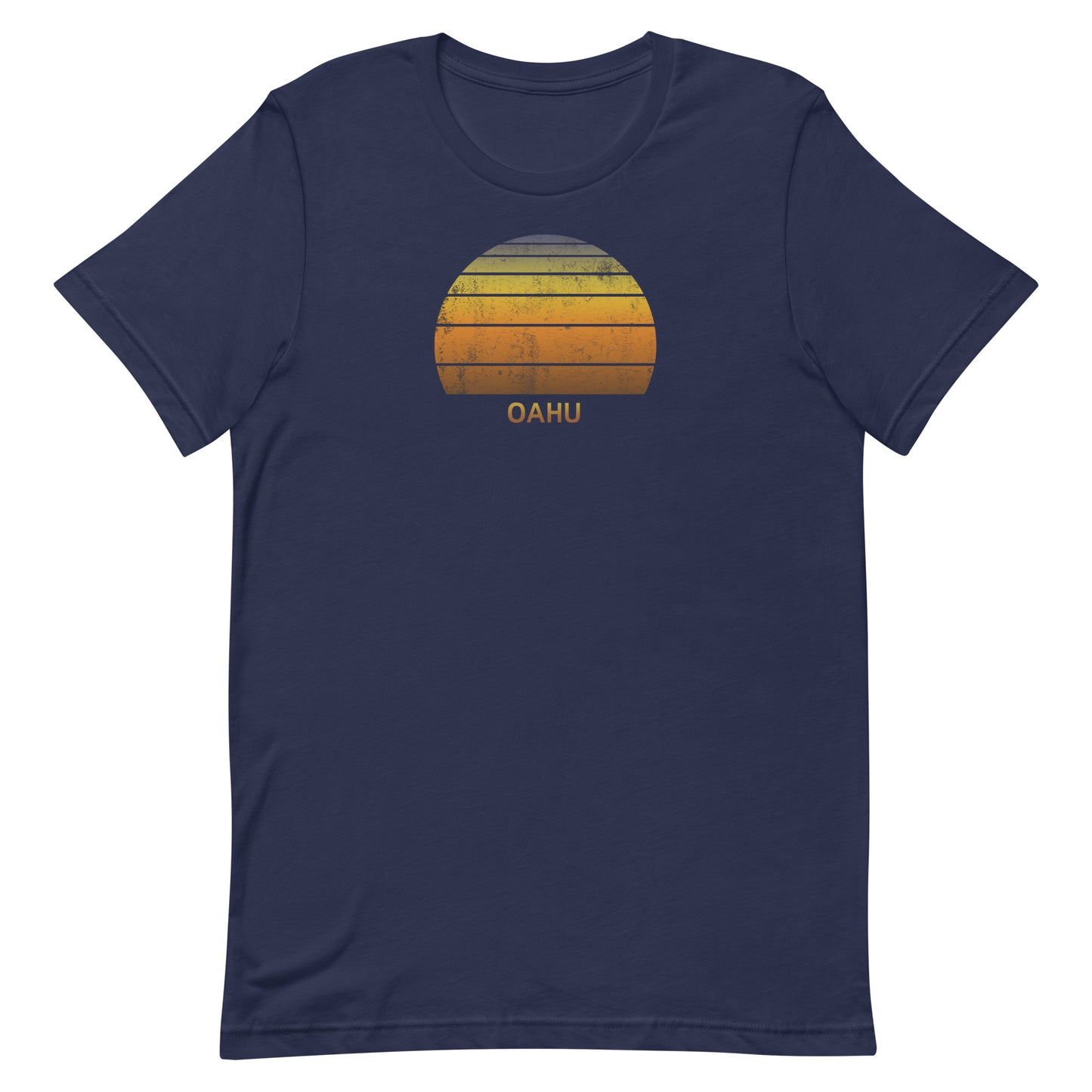 Retro Oahu Hawaii Vacation Souvenir Sunset Unisex T-Shirt