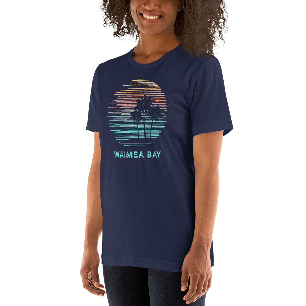 Waimea Bay Oahu Hawaii Souvenir Vacation Artistic Unisex T-Shirt