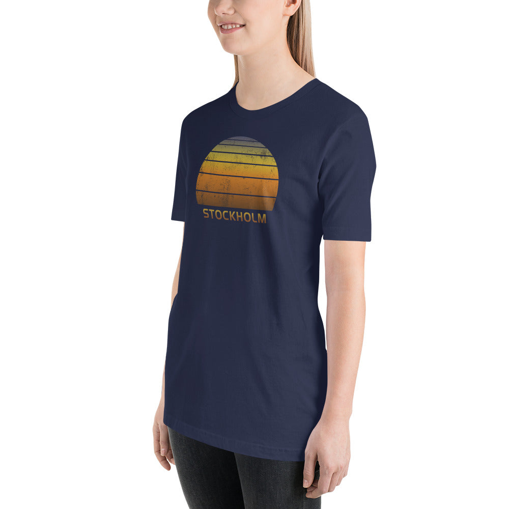 Retro Stockholm Sweden Vacation Souvenir Unisex T-Shirt