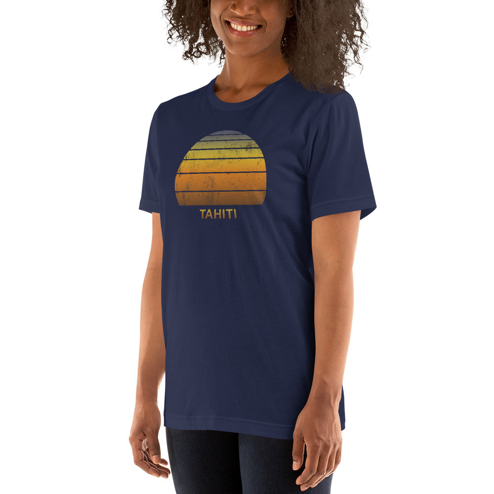 Retro Tahiti French Polynesia Vacation Souvenir Unisex T-Shirt