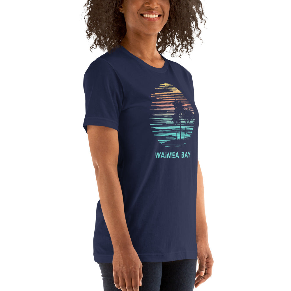 Waimea Bay Oahu Hawaii Souvenir Vacation Artistic Unisex T-Shirt
