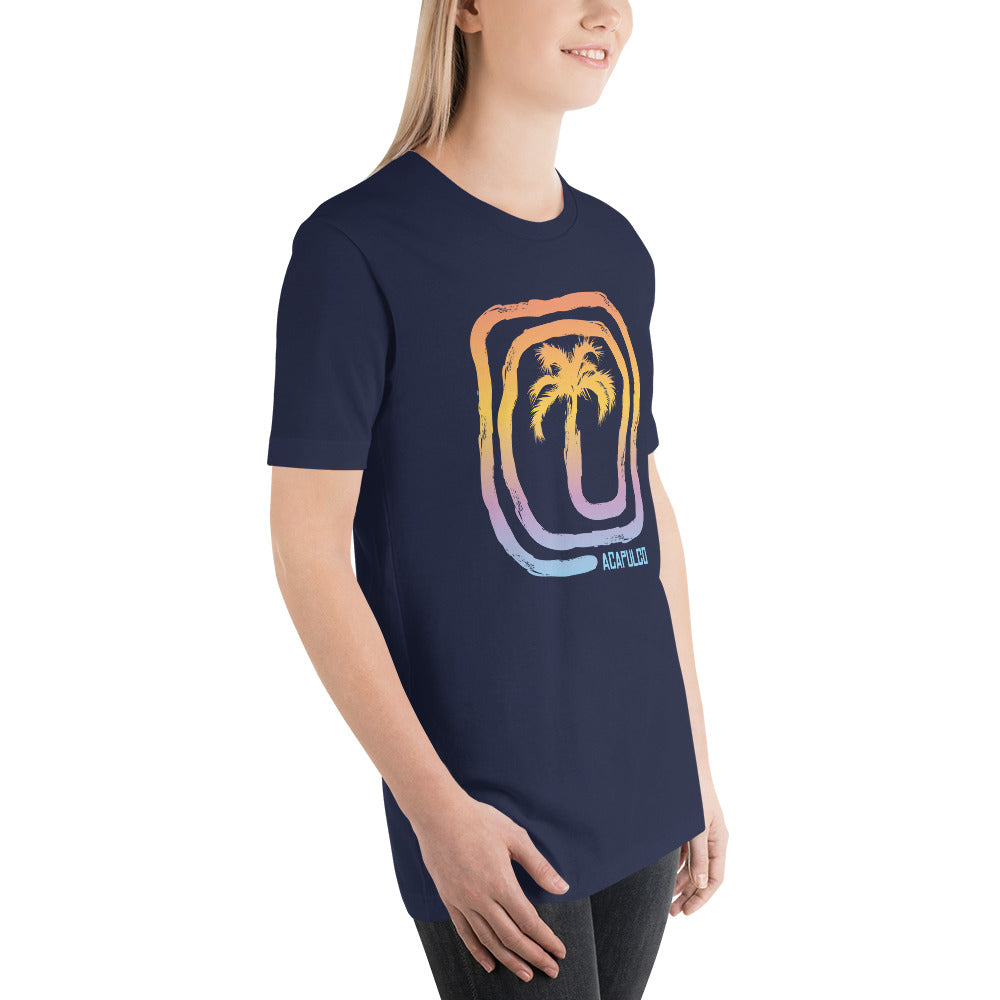 Cool Acapulco Mexico Palm Souvenir Vacation Tree Unisex T-Shirt
