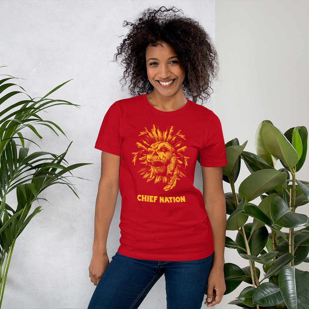 Indian Chief Nation Football Fan Unisex T-Shirt