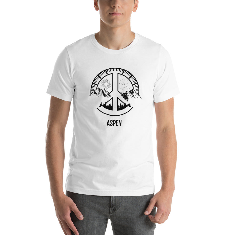 Aspen Colorado Skiing Fan Snowboarding Camping Unisex T-Shirt