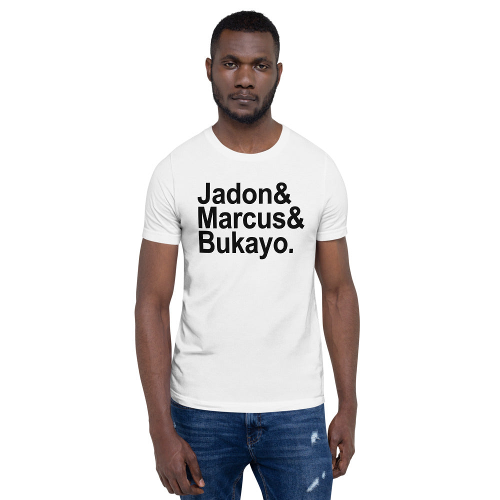 Jaydon Marcus Bukayo Slogan Soccer Football Fan Unisex T-Shirt