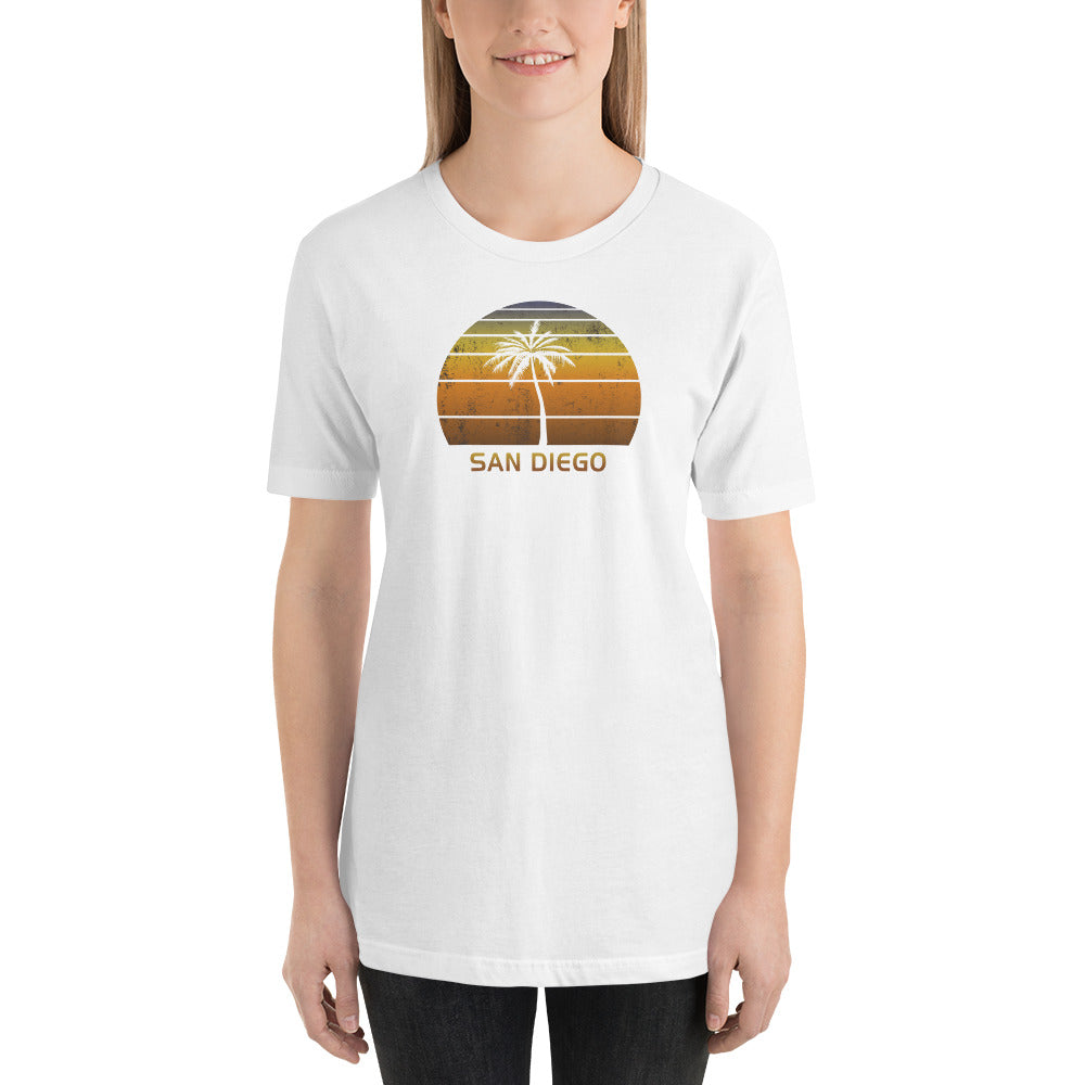 Vintage San Diego California Beach Sunset Unisex T-Shirt