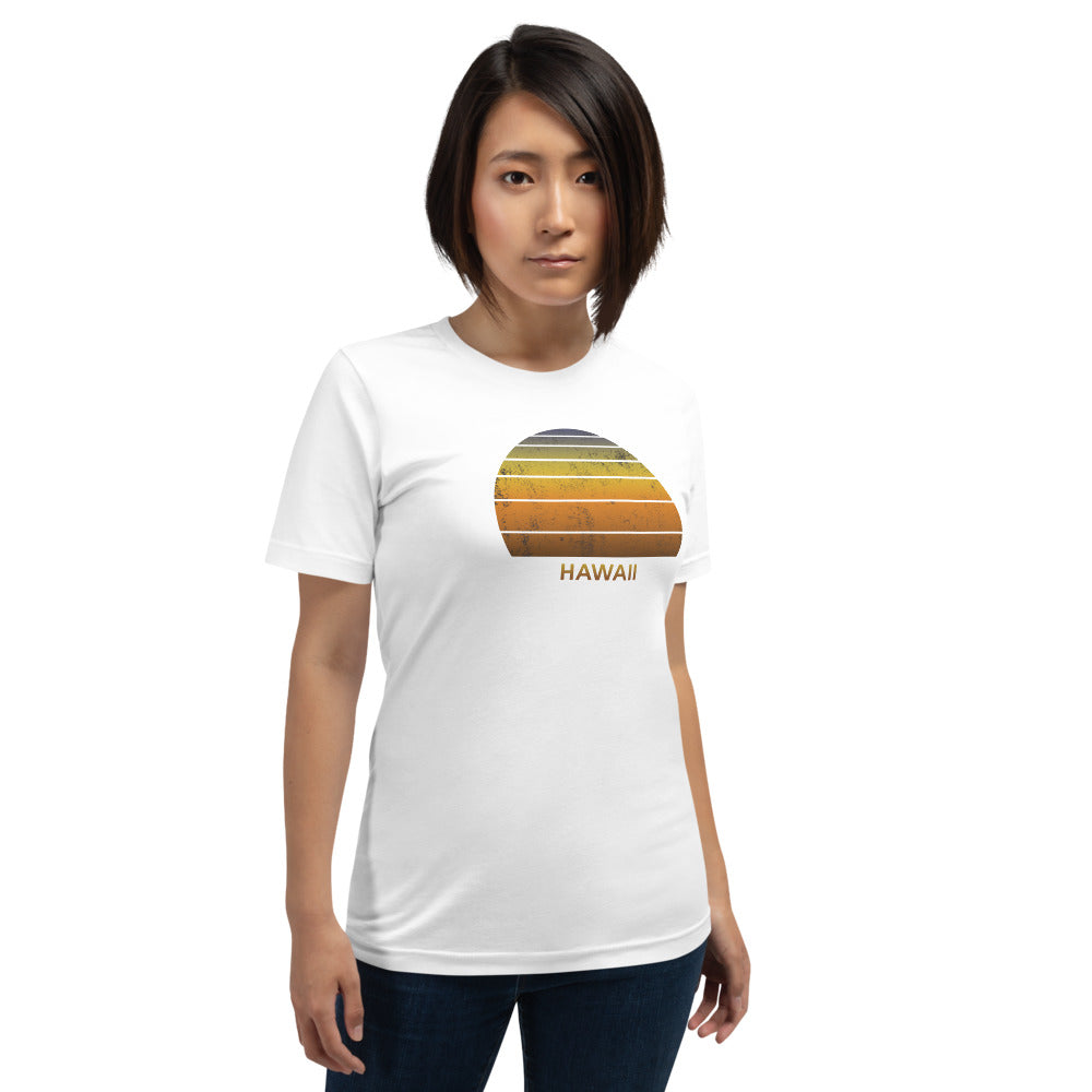 Retro Hawaii Sunset Unisex T-Shirt