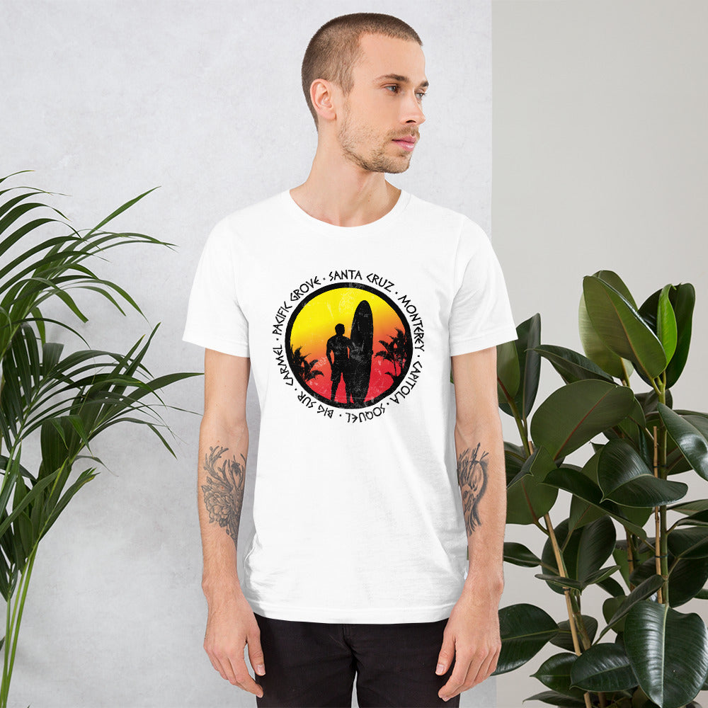 Cool Santa Cruz California Surf Fan Surfing Lover Beach Unisex T-Shirt