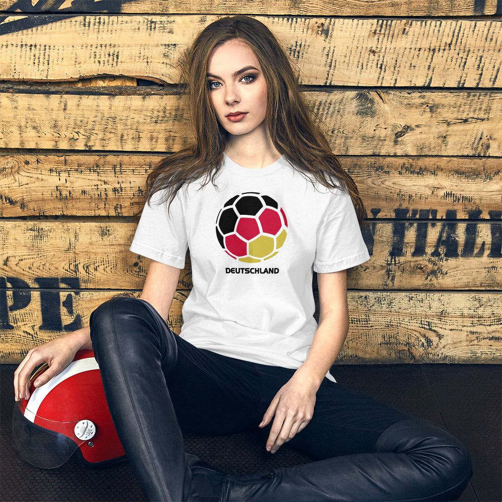 Deutschland National Soccer Team Football Pride Country Flag Unisex T-Shirt
