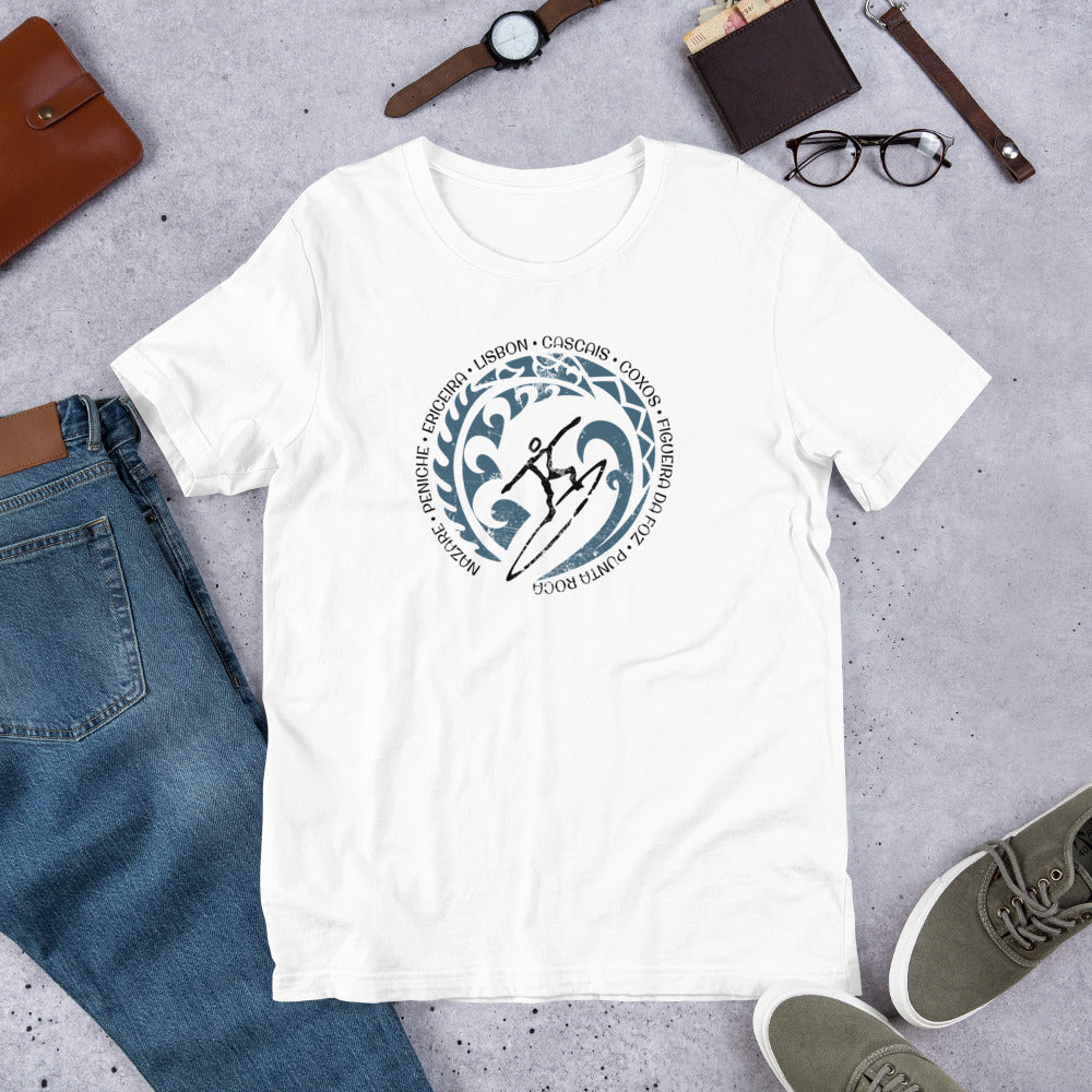 Cool Portugal Surf Surfing Fan Unisex T-Shirt