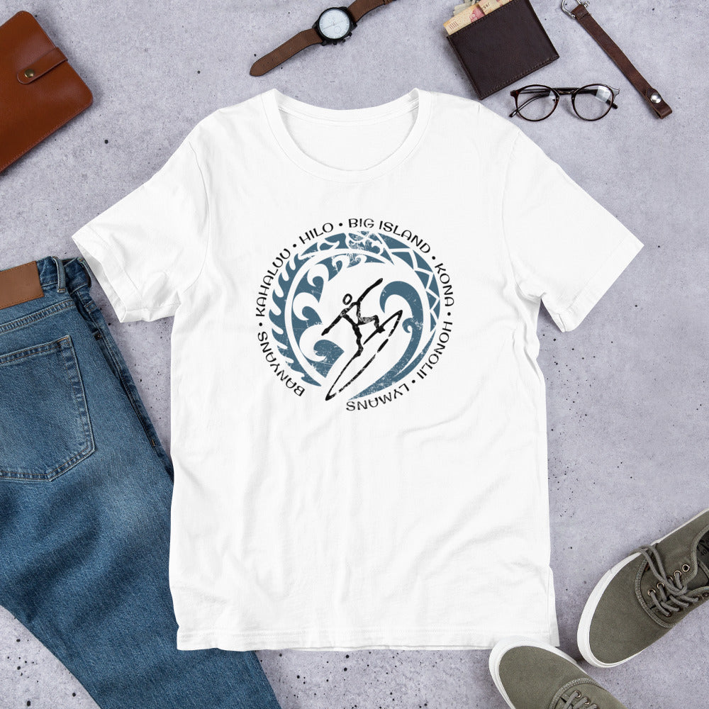 Cool Big Island Hawaii Surf Surfing Fan Unisex T-Shirt