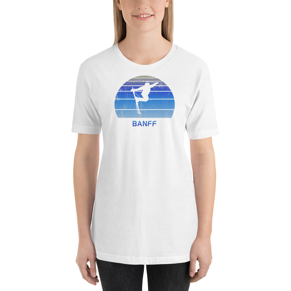 Retro Banff Canada Skiing Fan Unisex T-Shirt