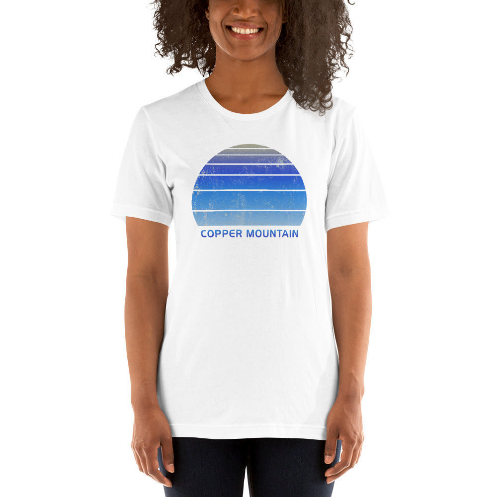 Retro Copper Mountain Colorado Ski Skiing Fan Unisex T-Shirt
