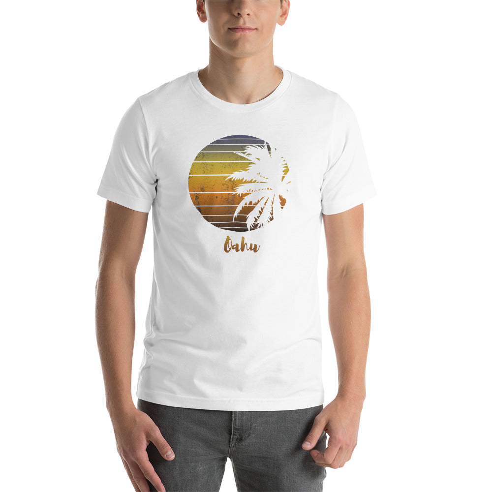 Retro Oahu Hawaii Hawaiian Beach Vacation Souvenir Unisex T-Shirt