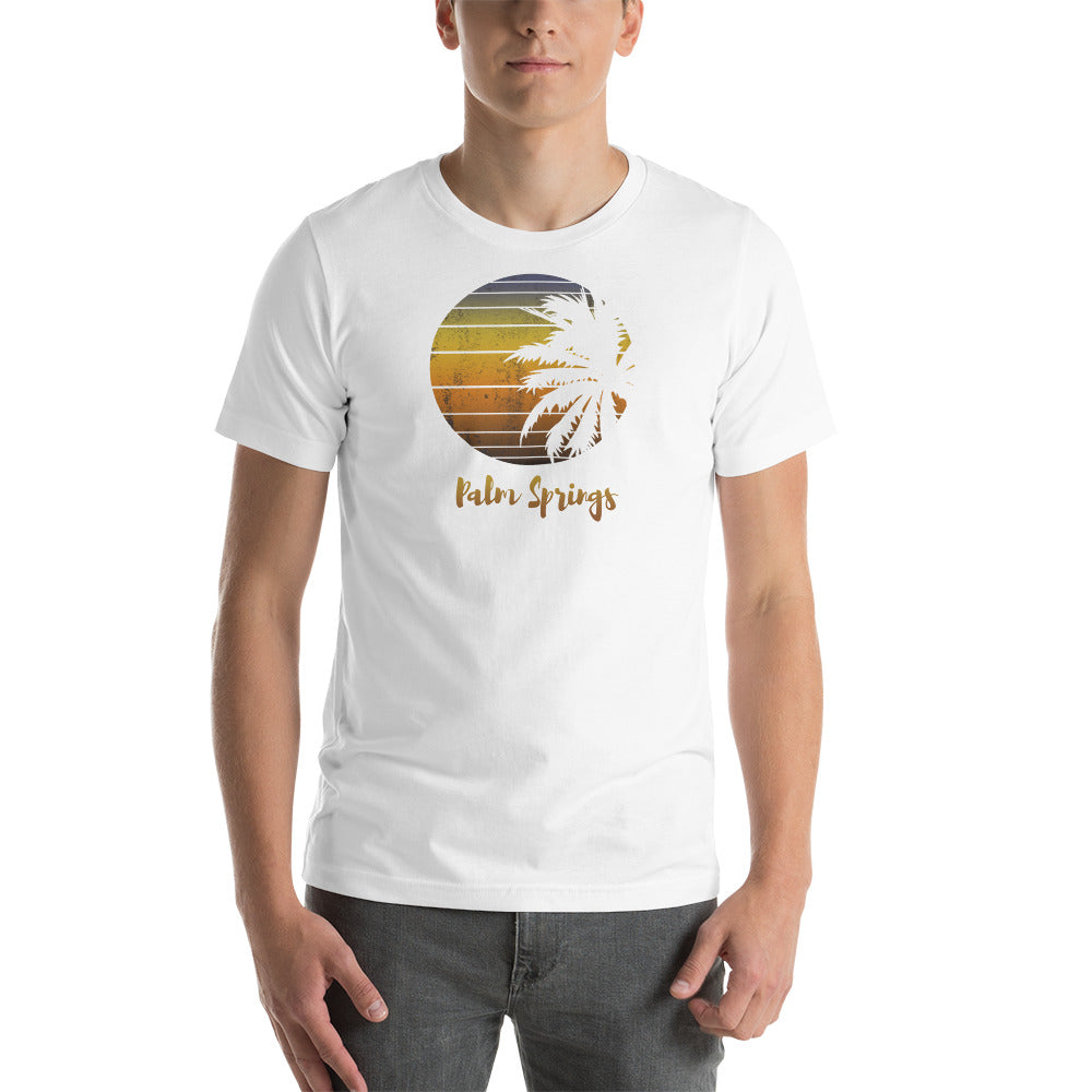 Retro Palm Springs California Desert Vacation Souvenir Palm Tree Unisex T-Shirt