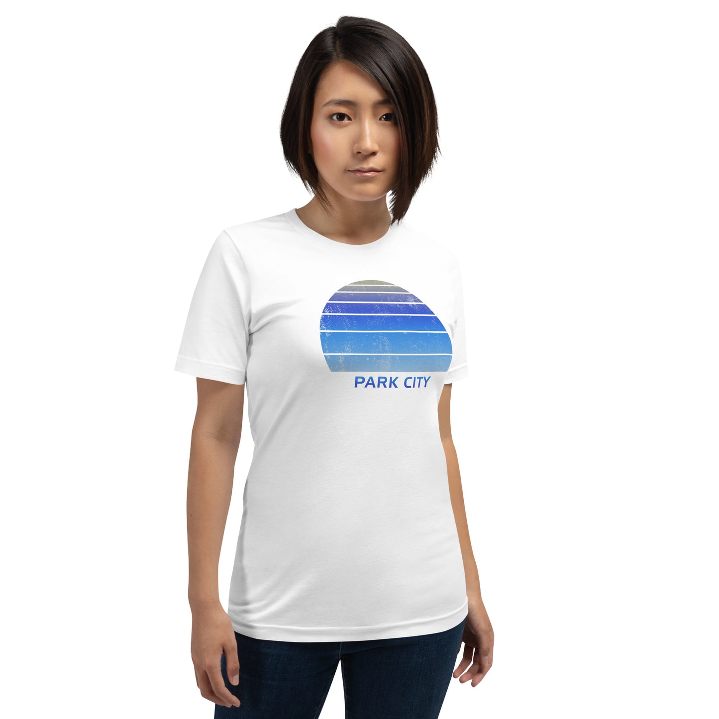 Retro Park City Utah Ski Skiing Fan Unisex T-Shirt