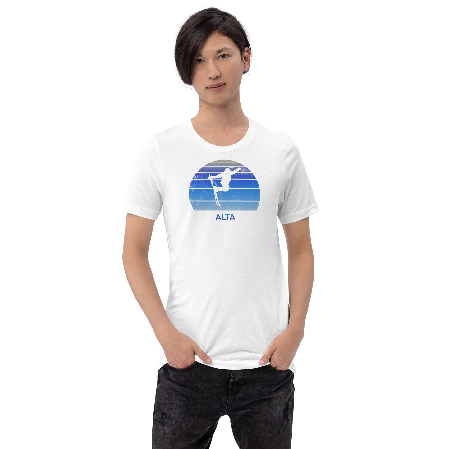Retro Alta Utah Snowboarding Fan Unisex T-Shirt