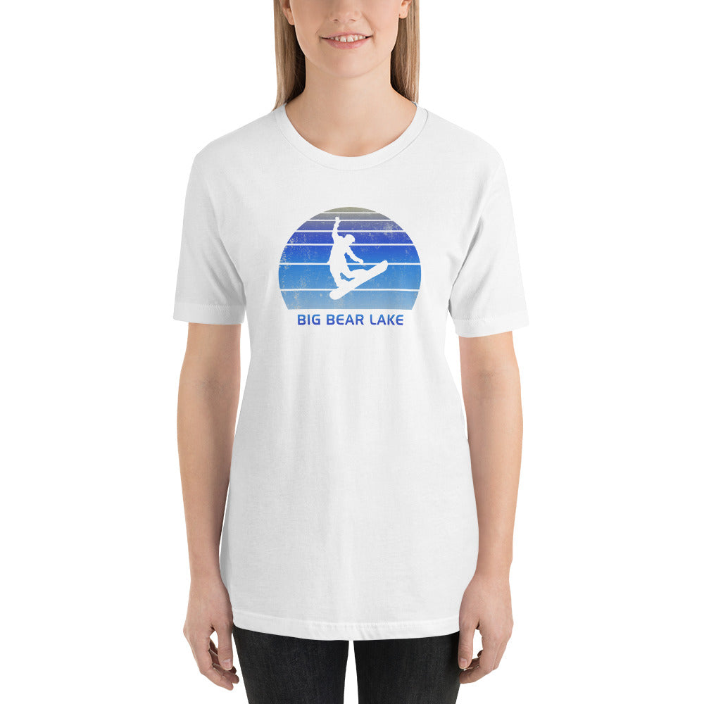 Retro Big Bear Lake California Snowboarding Fan Unisex T-Shirt