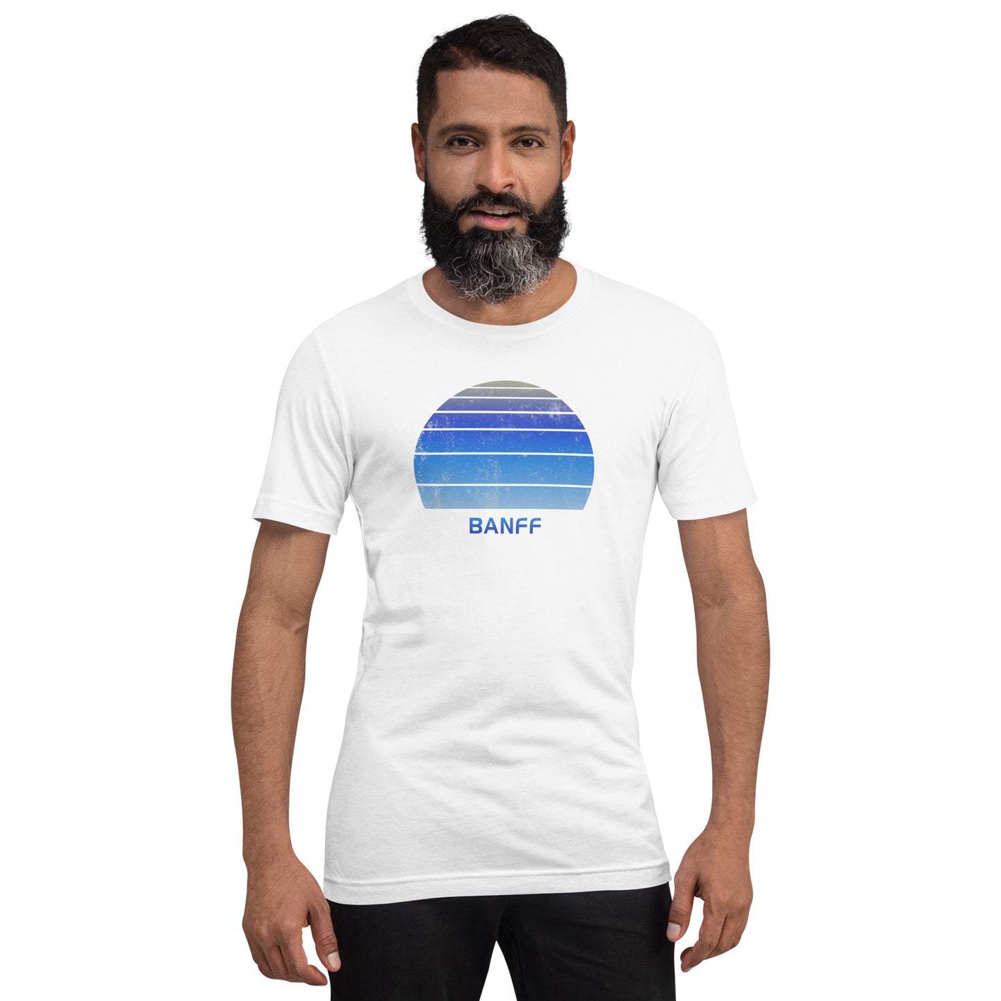Retro Banff Canada Ski Skiing Fan Unisex T-Shirt