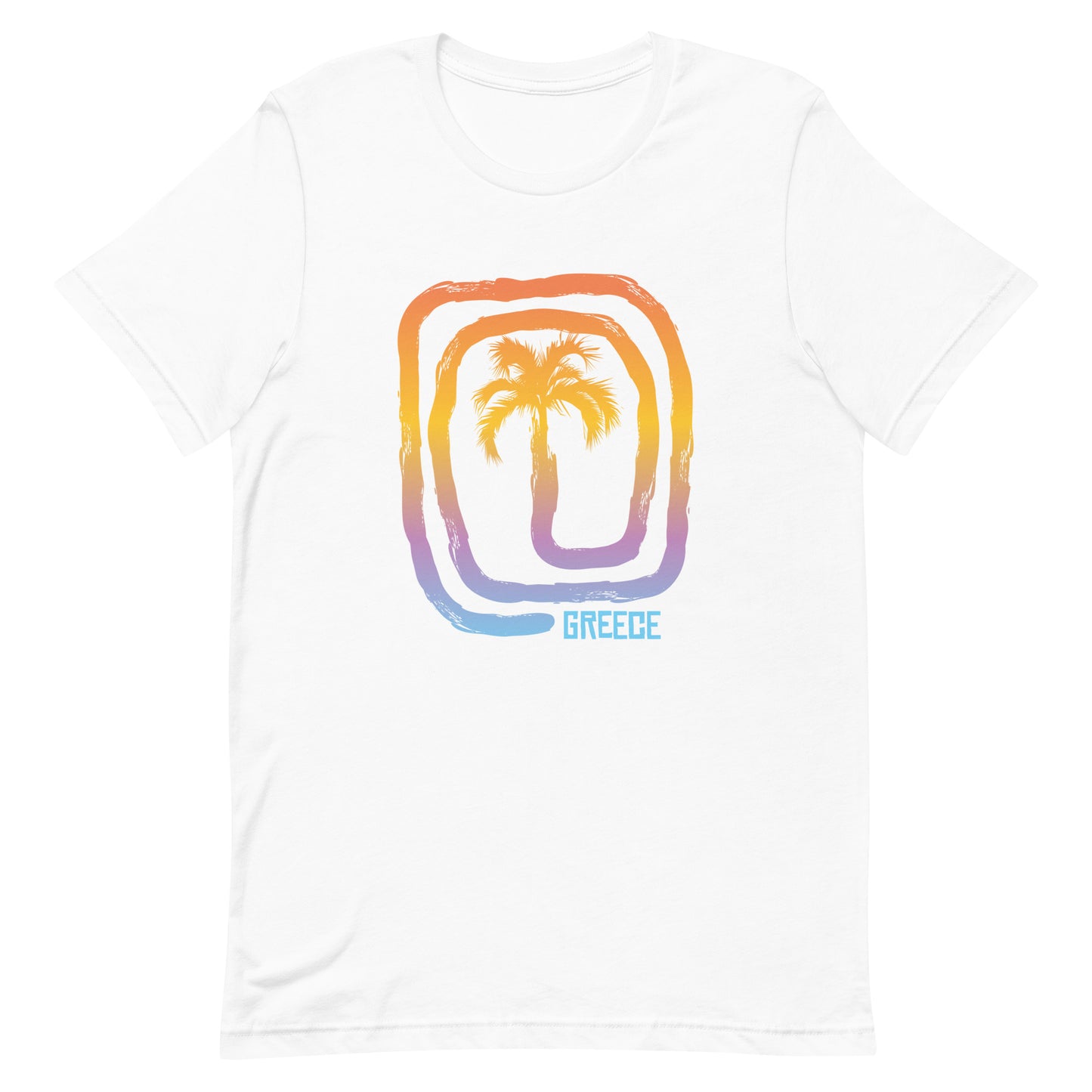 Cool Greece Palm Tree Souvenir Vacation Unisex T-Shirt