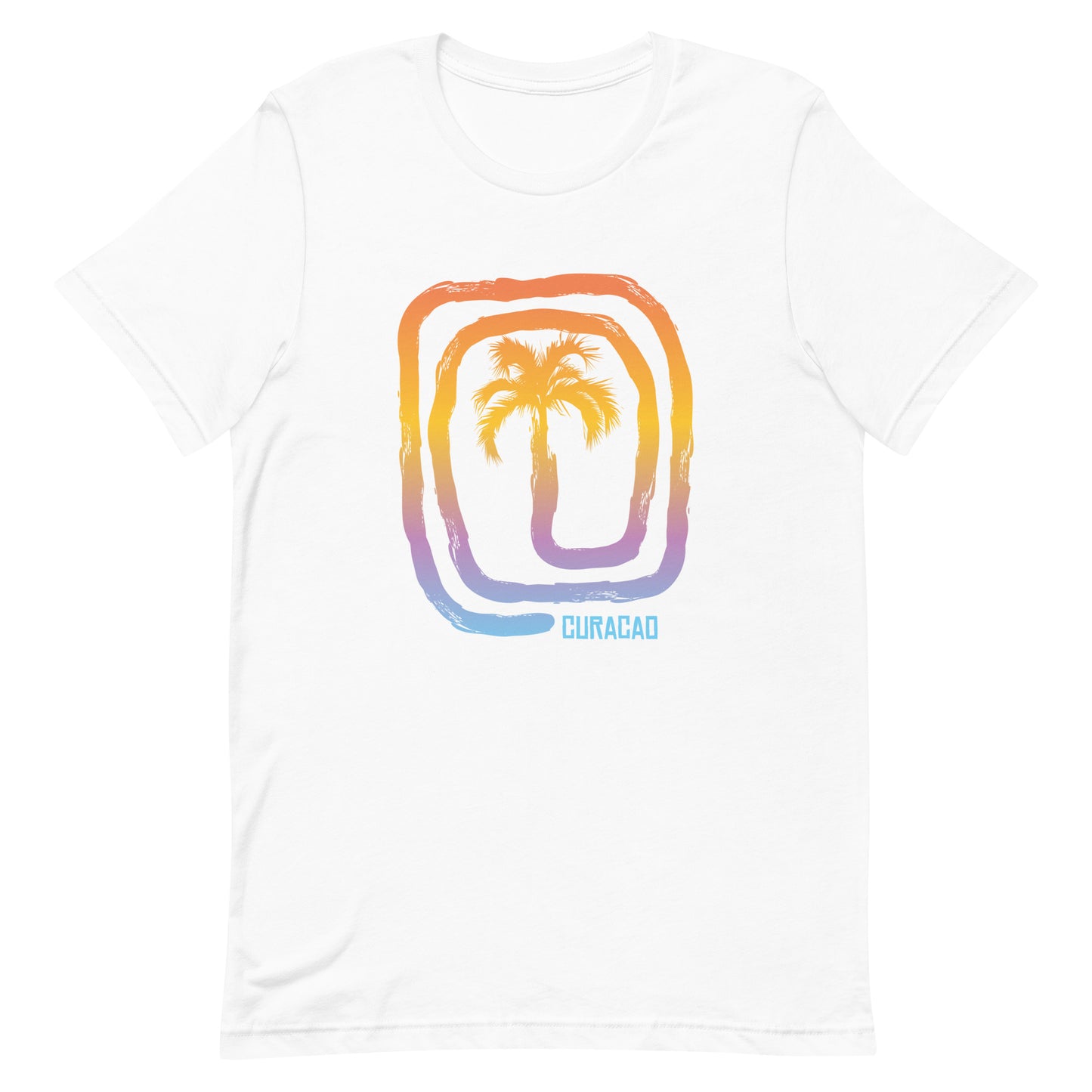 Cool Curacao Palm Tree Souvenir Vacation Unisex T-Shirt