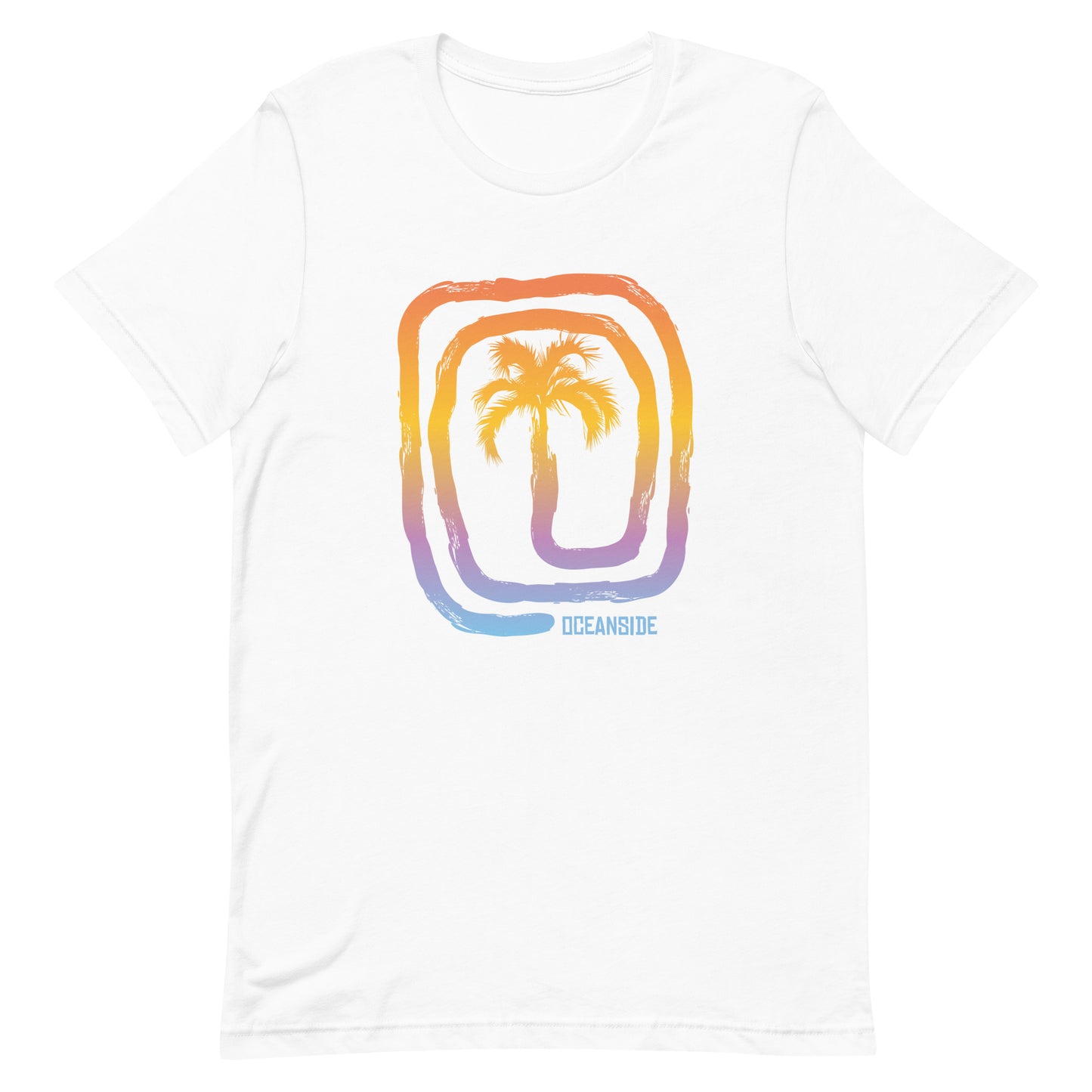 Cool Oceanside California Beach Palm Tree Vacation Souvenir Unisex T-Shirt