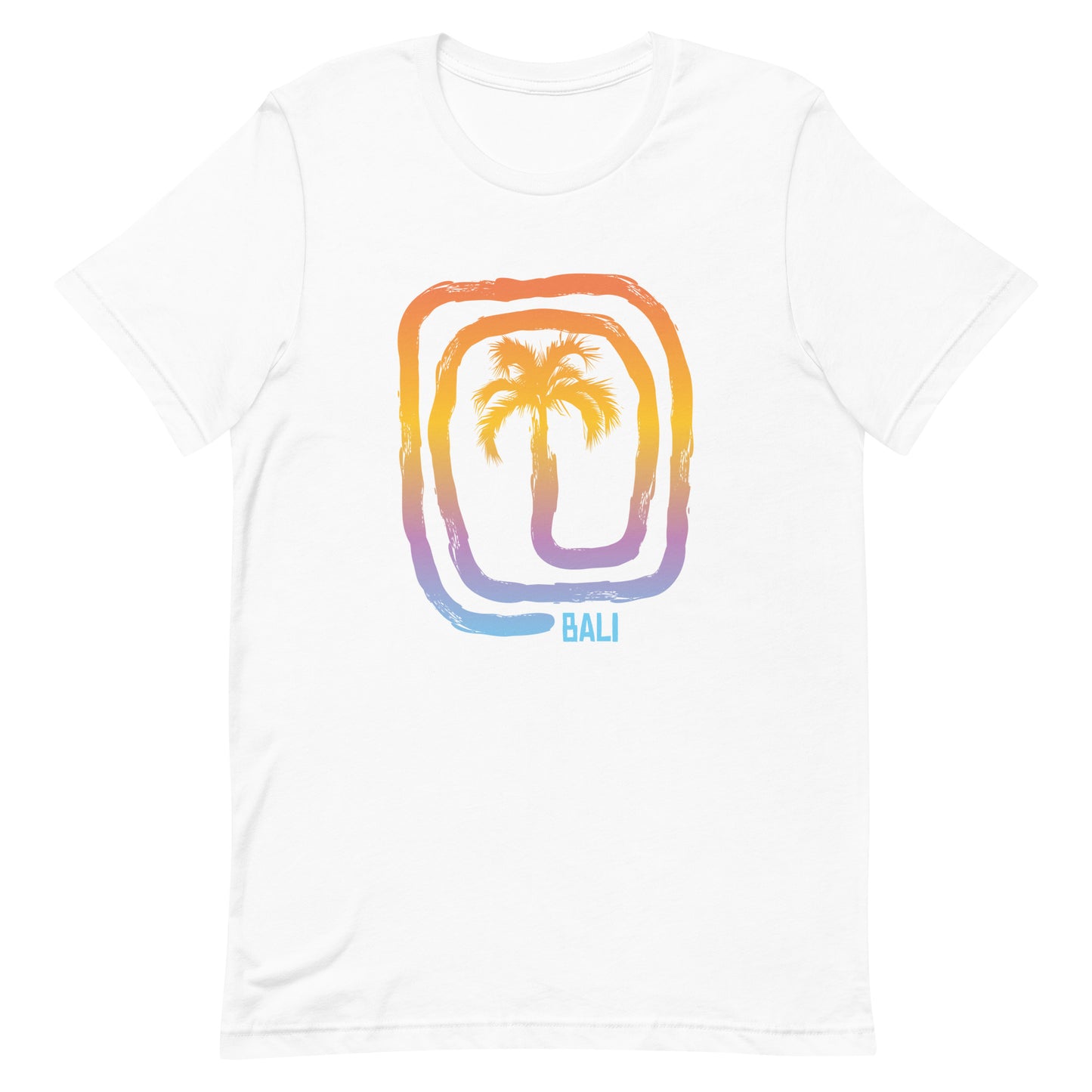 Cool Bali Indonesia Beach Palm Tree Vacation Souvenir Unisex T-Shirt