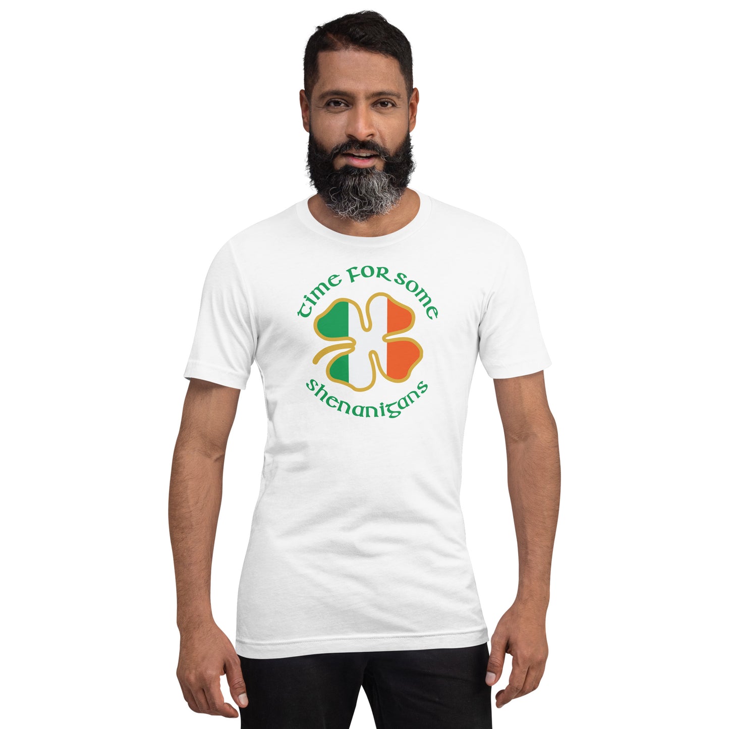 Funny Time For Some Shenanigans Irish Flag St. Patrick's Day Unisex T-Shirt