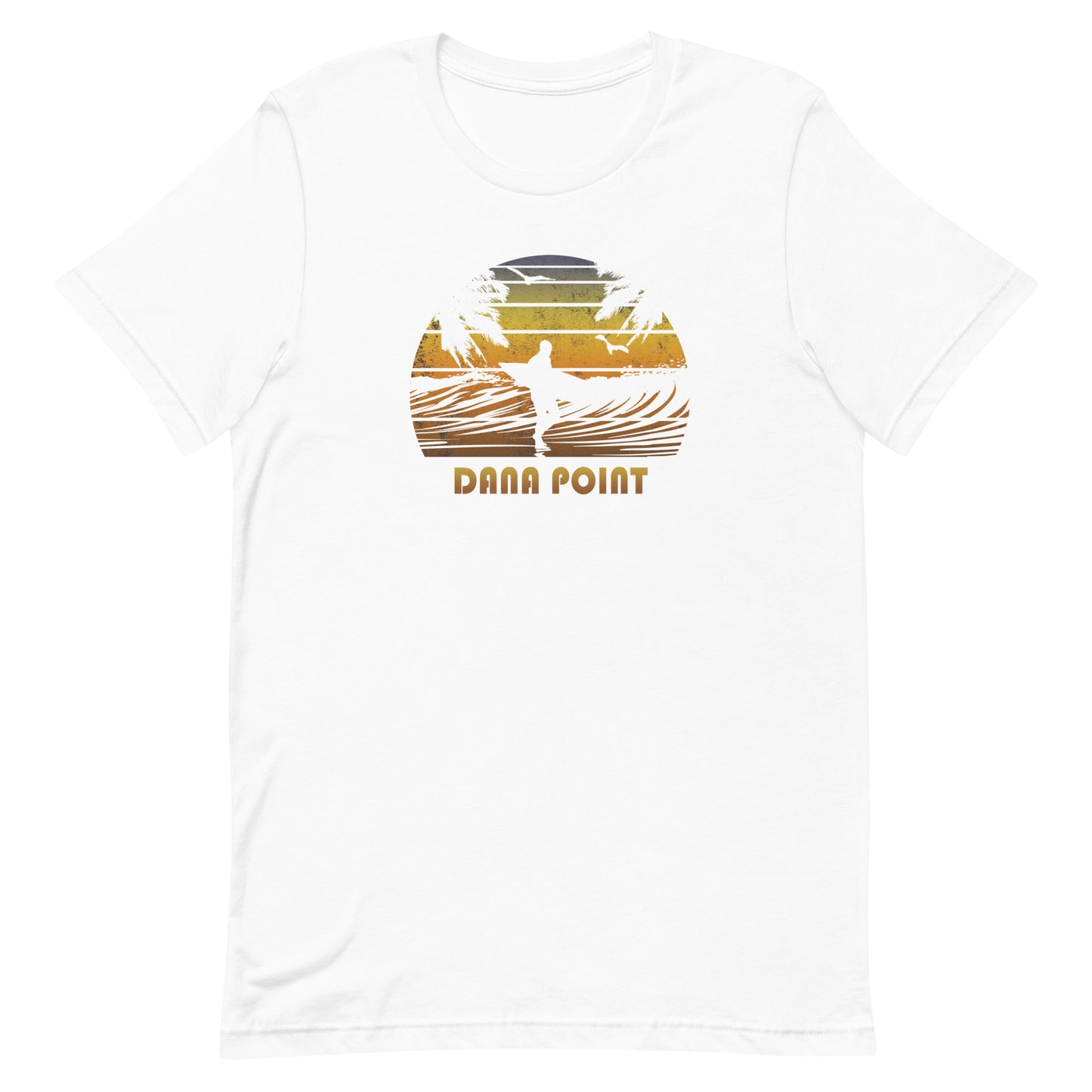 Retro Dana Point California Surfing Fan Surfer Beach Sunset Souvenir Unisex T-Shirt