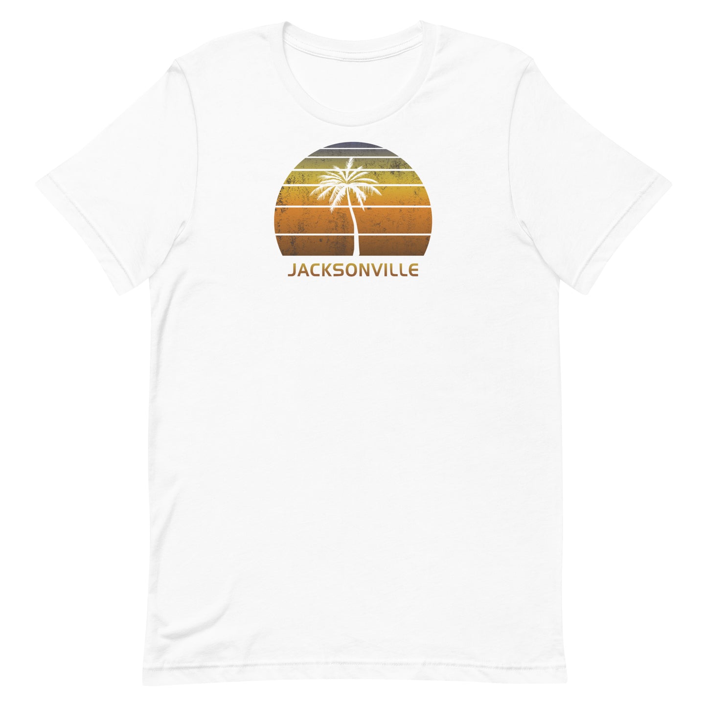 Retro Jacksonville Florida Vintage Sunset Beach Vacation Souvenir Unisex T-Shirt