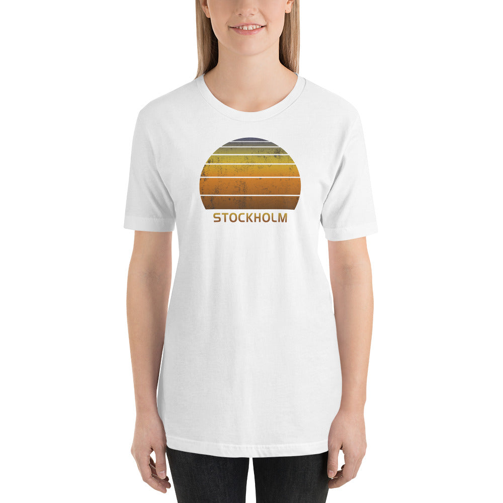 Retro Stockholm Sweden Vacation Souvenir Unisex T-Shirt