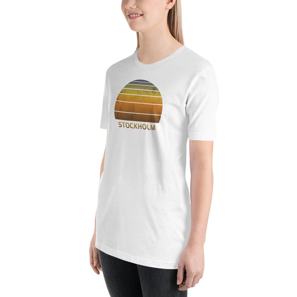 Retro Stockholm Sweden Vacation Souvenir Unisex T-Shirt