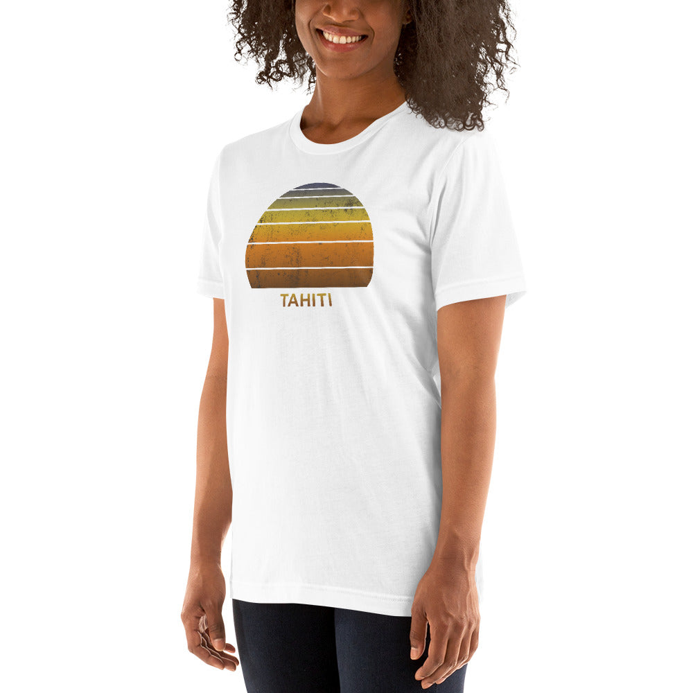 Retro Tahiti French Polynesia Vacation Souvenir Unisex T-Shirt