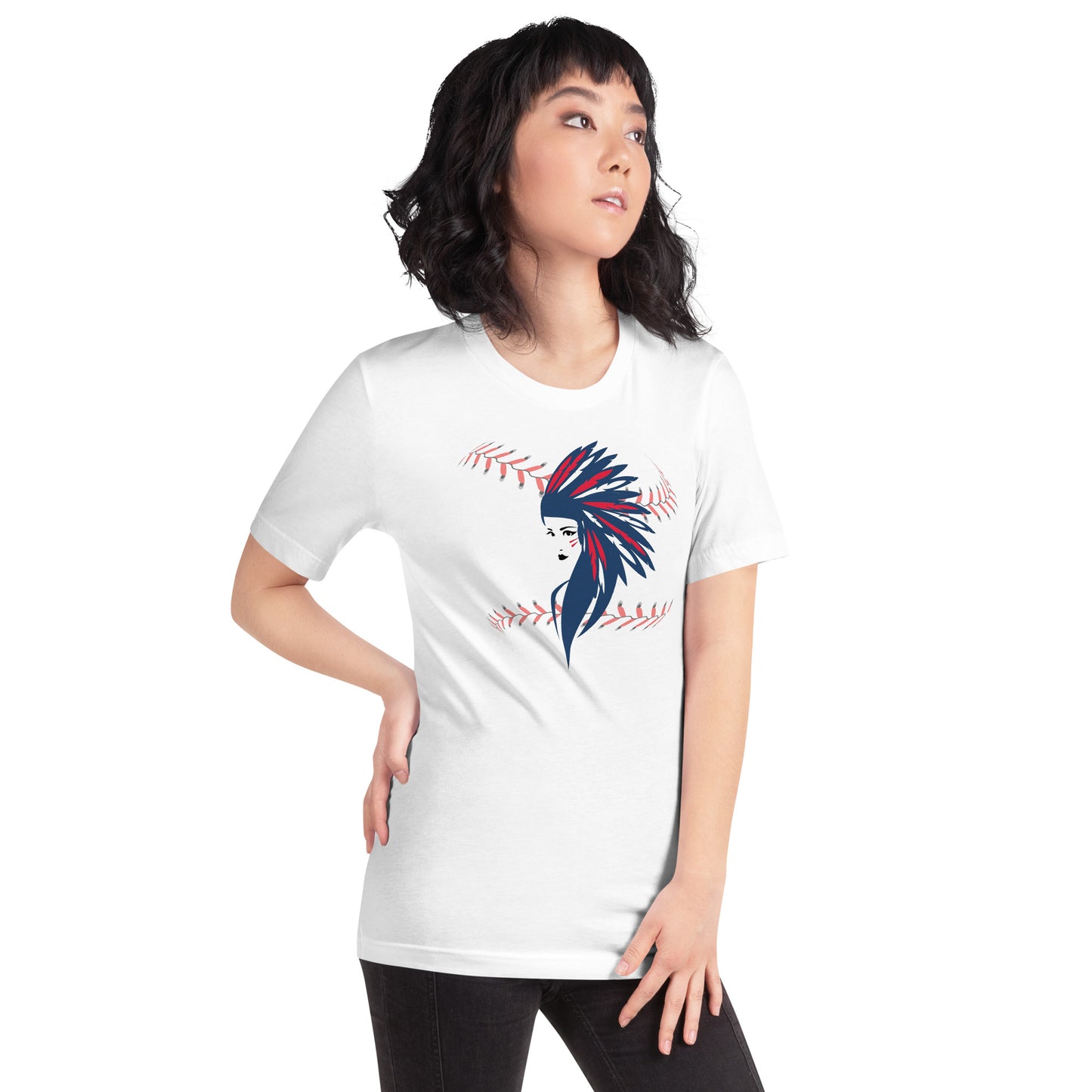 Cleveland Female Baseball Fan Unisex T-Shirt