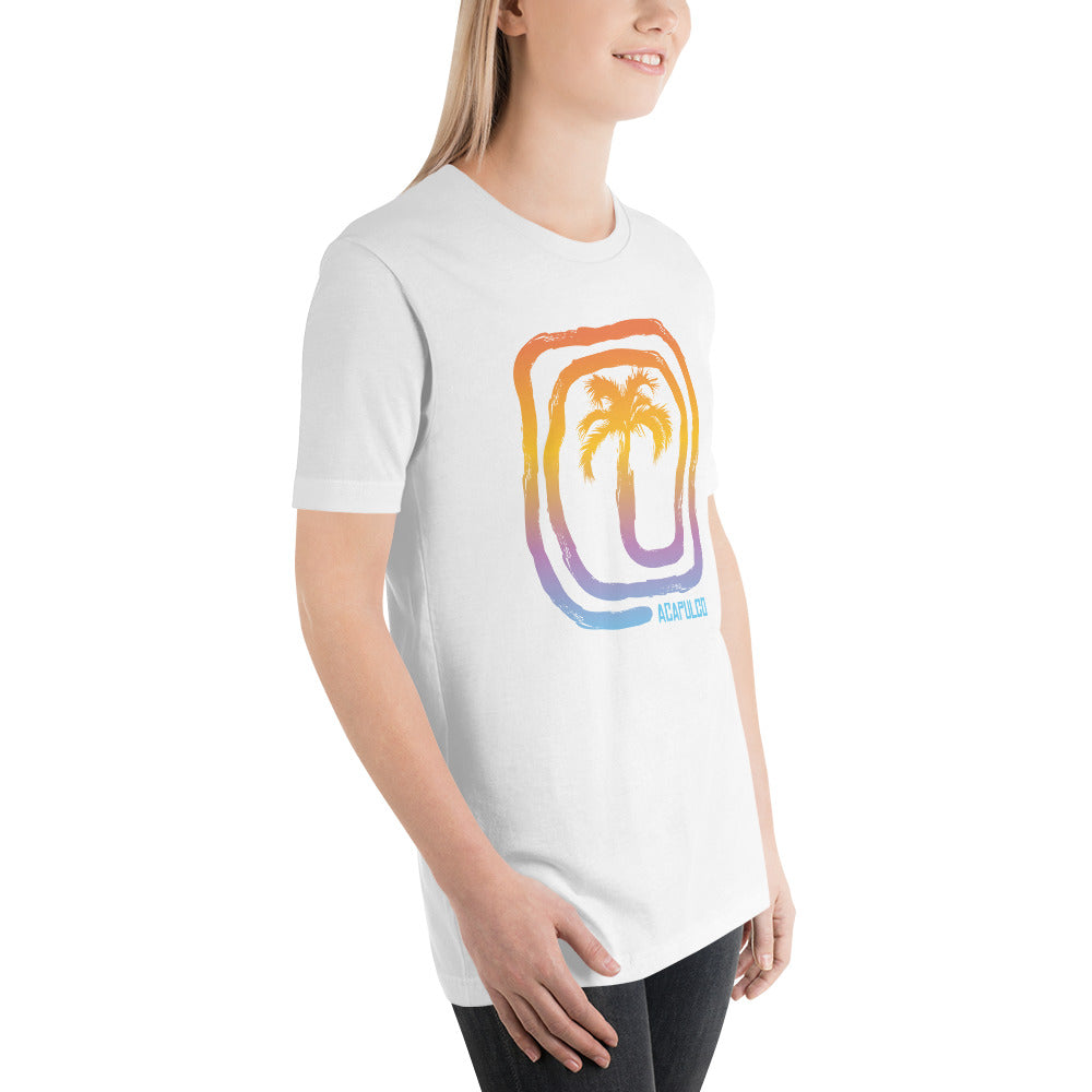 Cool Acapulco Mexico Palm Souvenir Vacation Tree Unisex T-Shirt