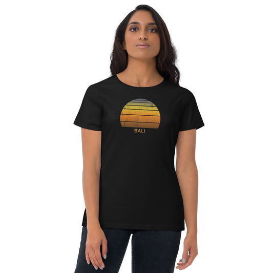 Women's Retro Bali Indonesia Sunset Vintage Sunrise T-Shirt