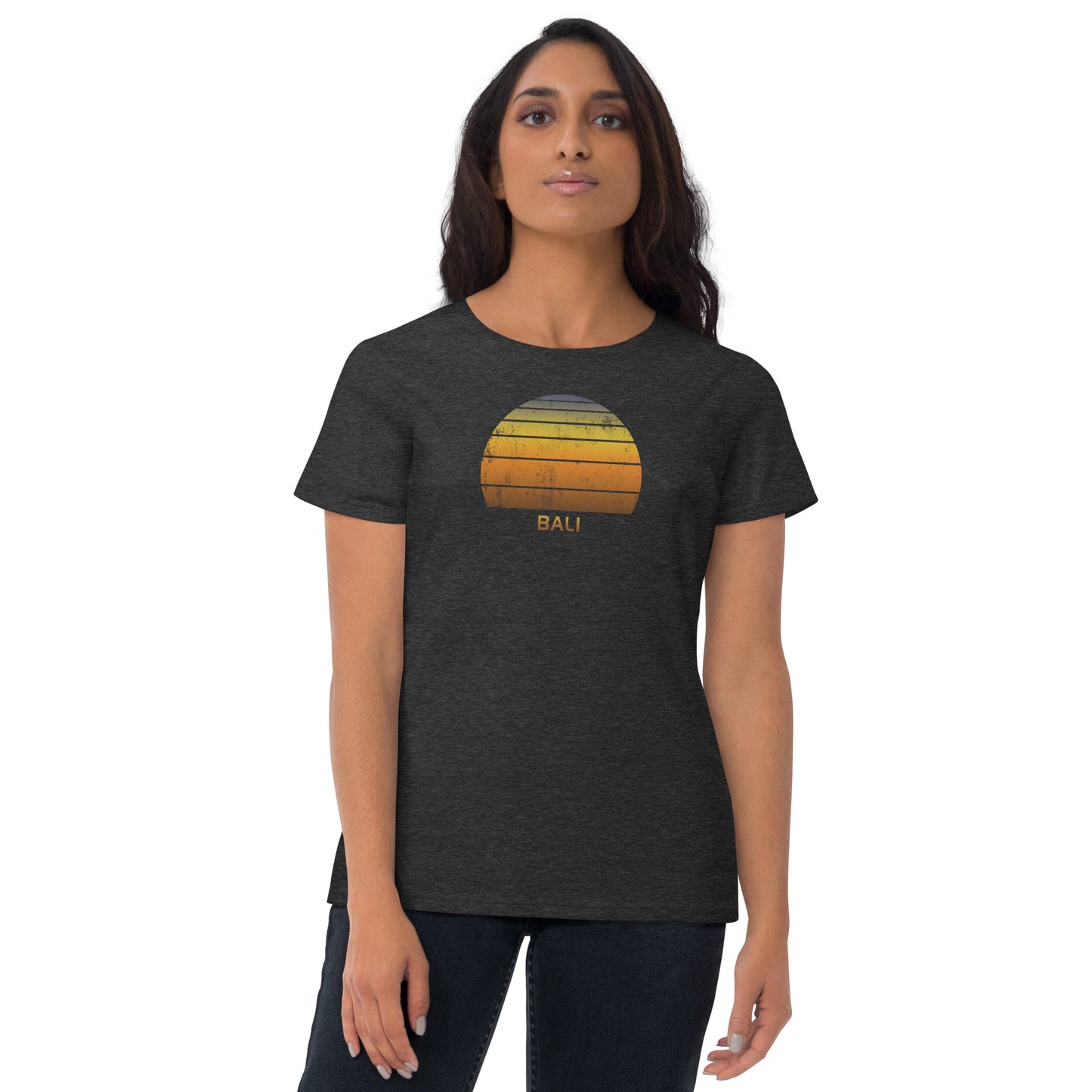 Women's Retro Bali Indonesia Sunset Vintage Sunrise T-Shirt