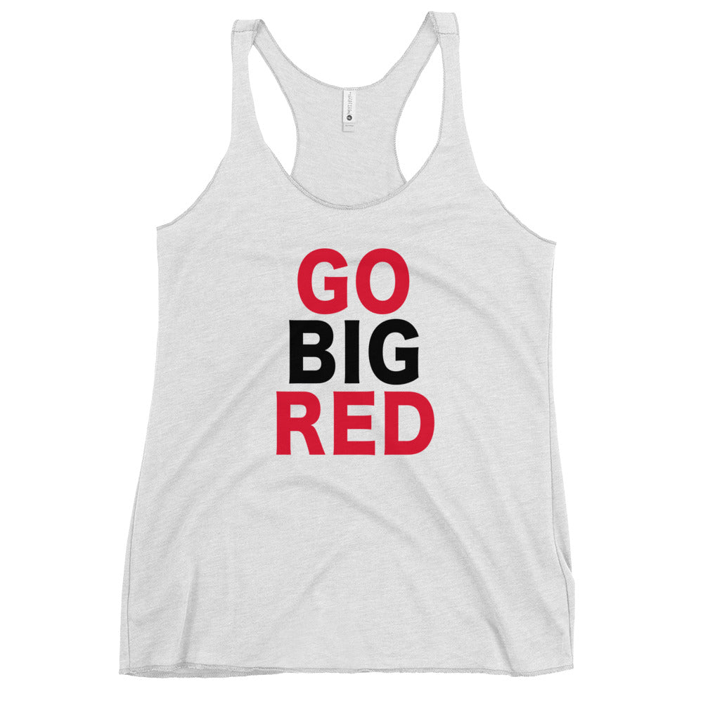 Nebraska Fan College Slogan Football Women's Racerback Tank Top