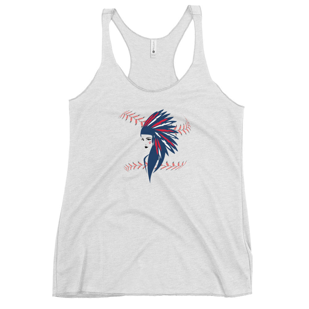 Cleveland Female Baseball Fan Women's Racerback Tank Top