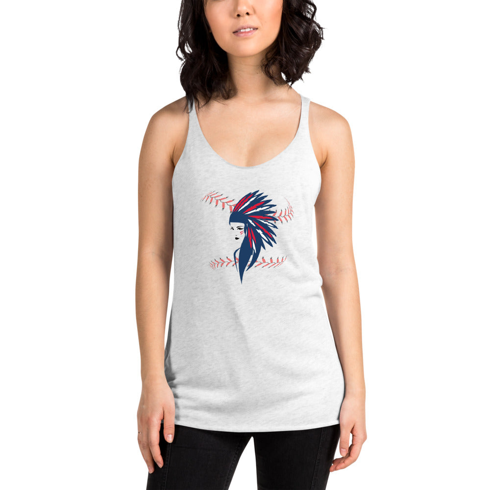 Cleveland Female Baseball Fan Women's Racerback Tank Top