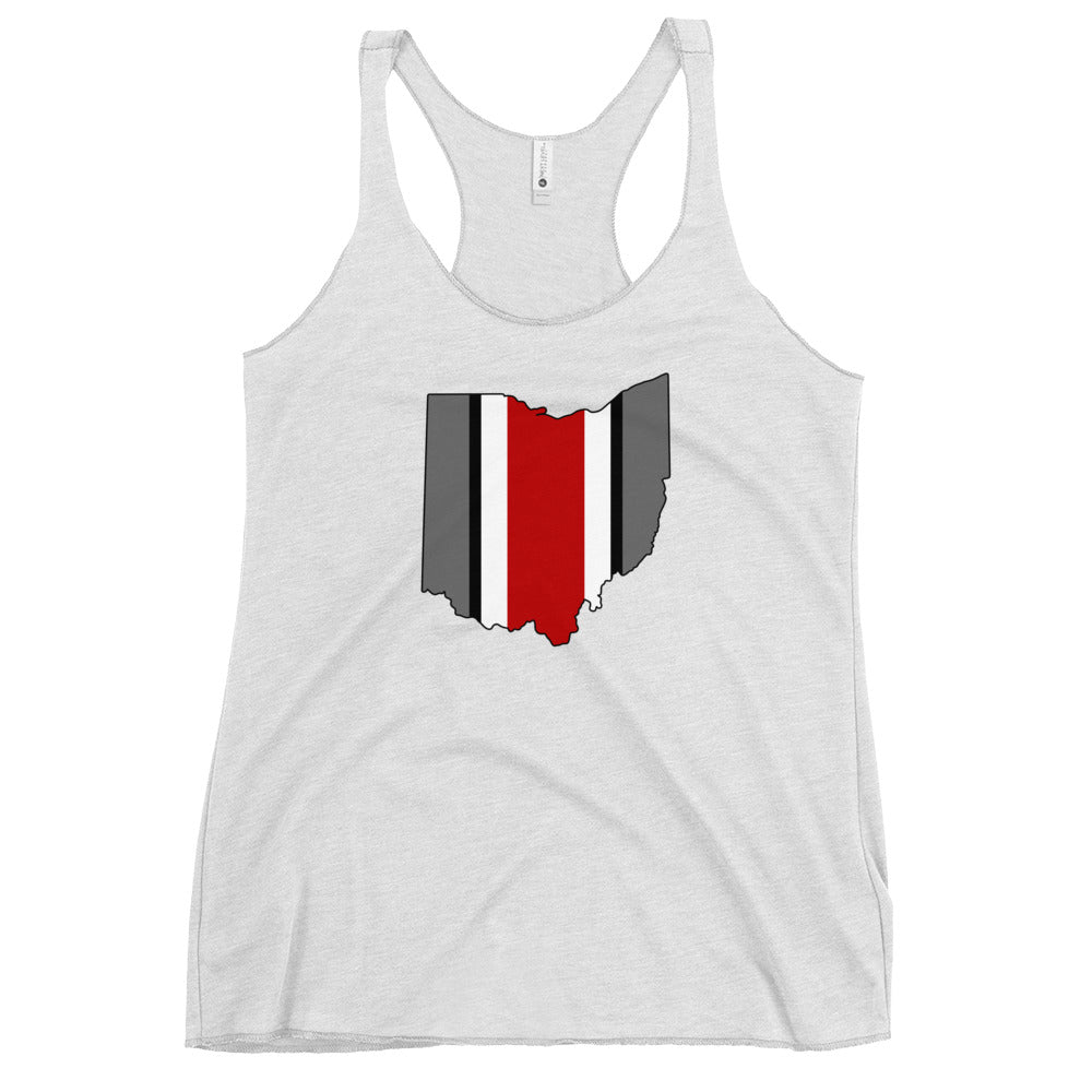 State Of Ohio Cool Native Fan Women's Racerback Tank Top