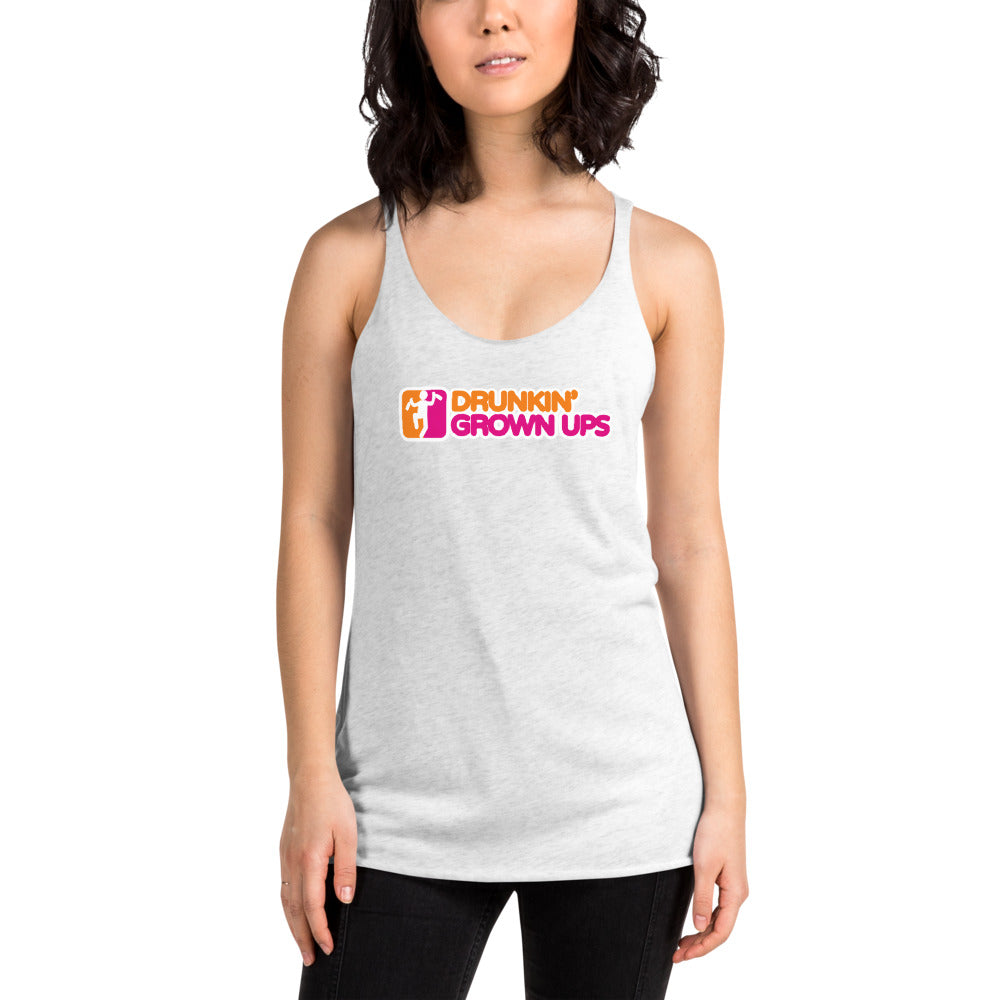 Funny Parody Party Drinking Quote Joke Women's Racerback Tank Top