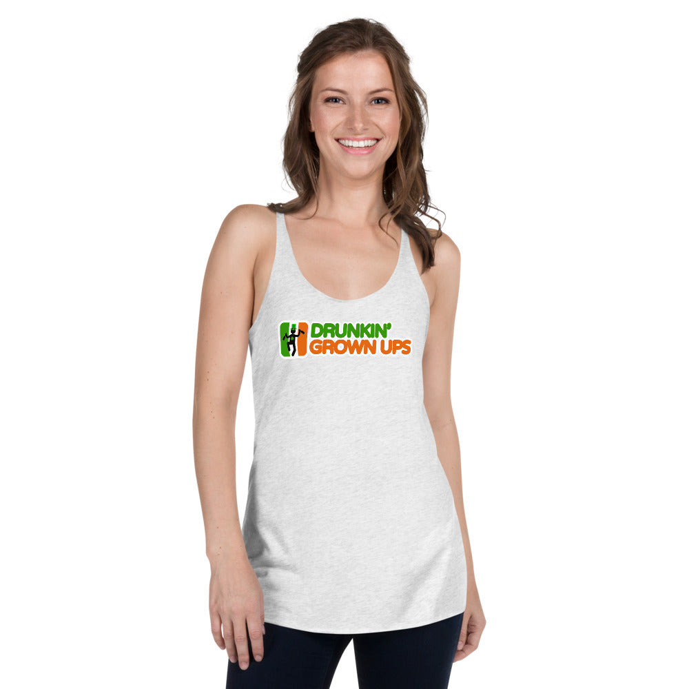 Funny St. Patrick's Day Party Parody Drinking Quote Joke Women's Racerback Tank Top