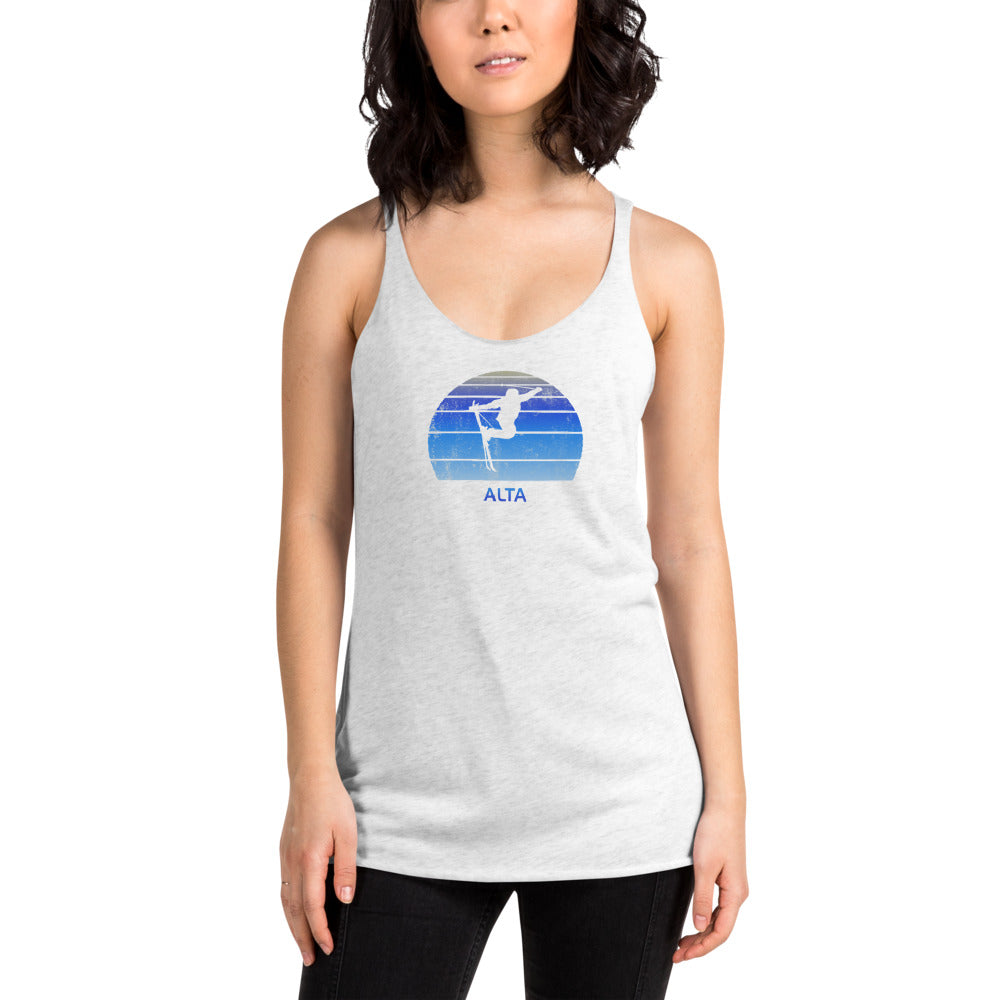 Retro Alta Utah Skiing Fan Women's Racerback Tank Top
