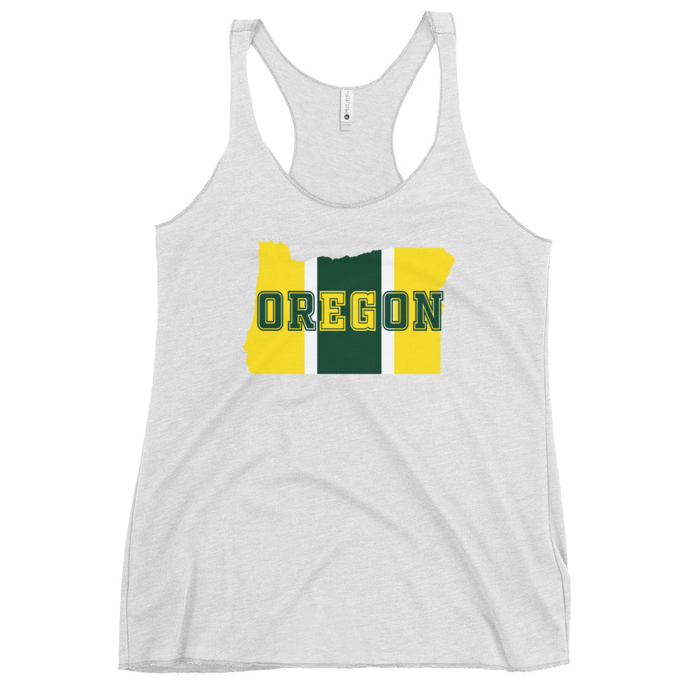 State Of Oregon Fan Native Women's Racerback Tank Top