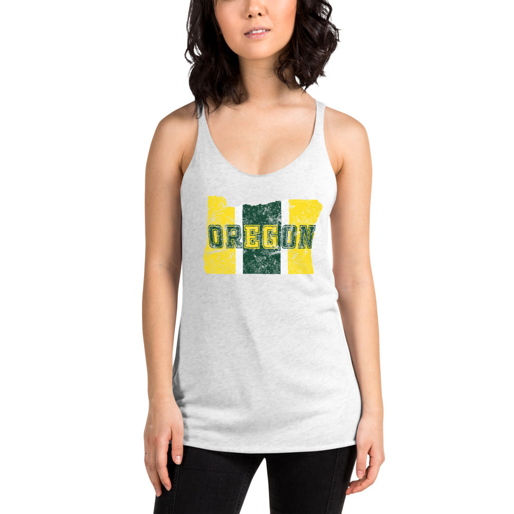 State Of Oregon Fan Native Women's Racerback Tank Top