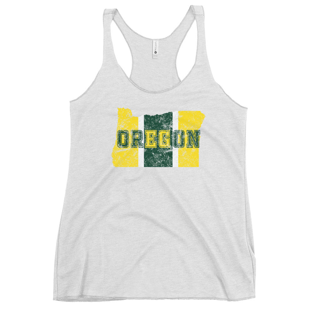 State Of Oregon Fan Native Women's Racerback Tank Top