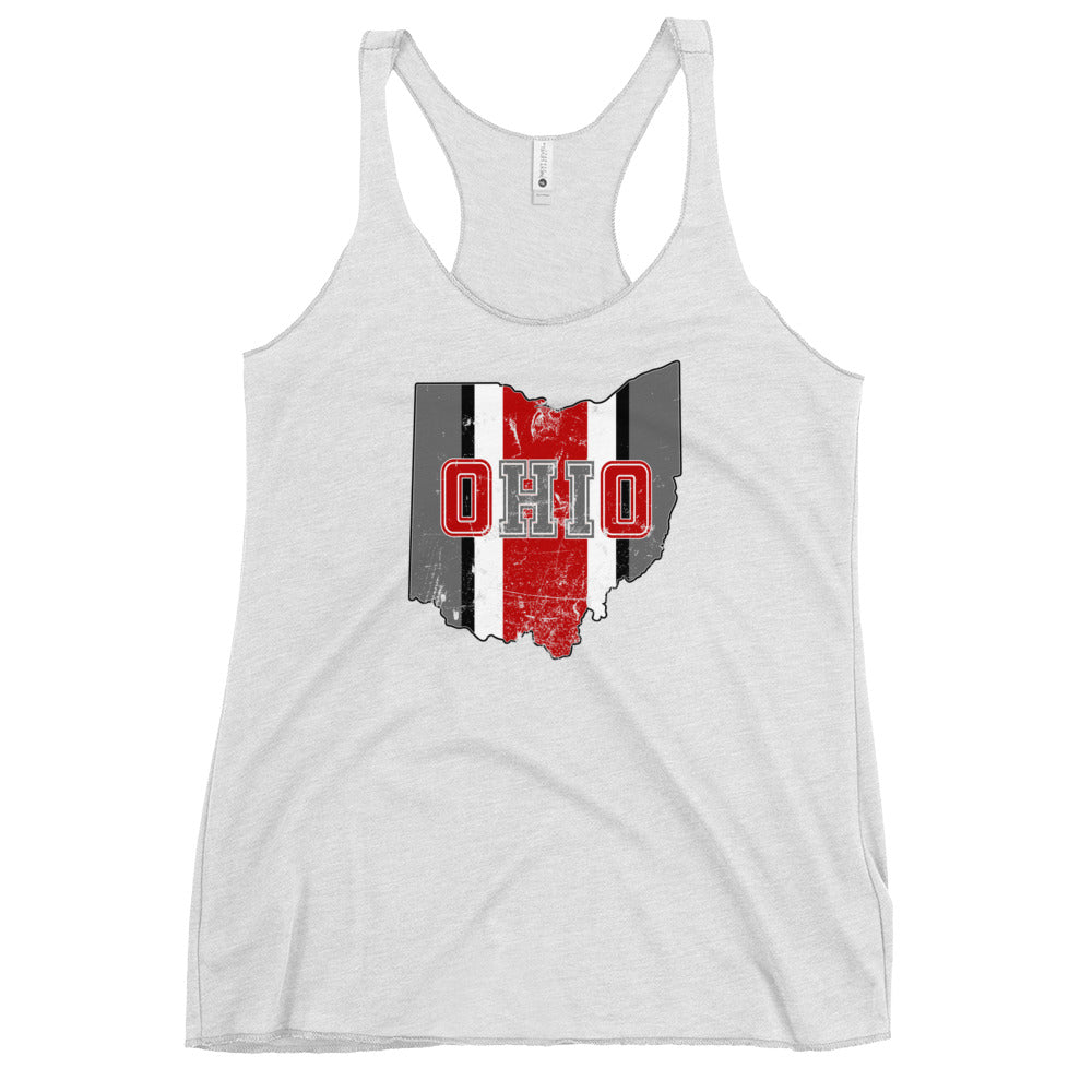 State Of Ohio Cool Native Fan Women's Racerback Tank Top