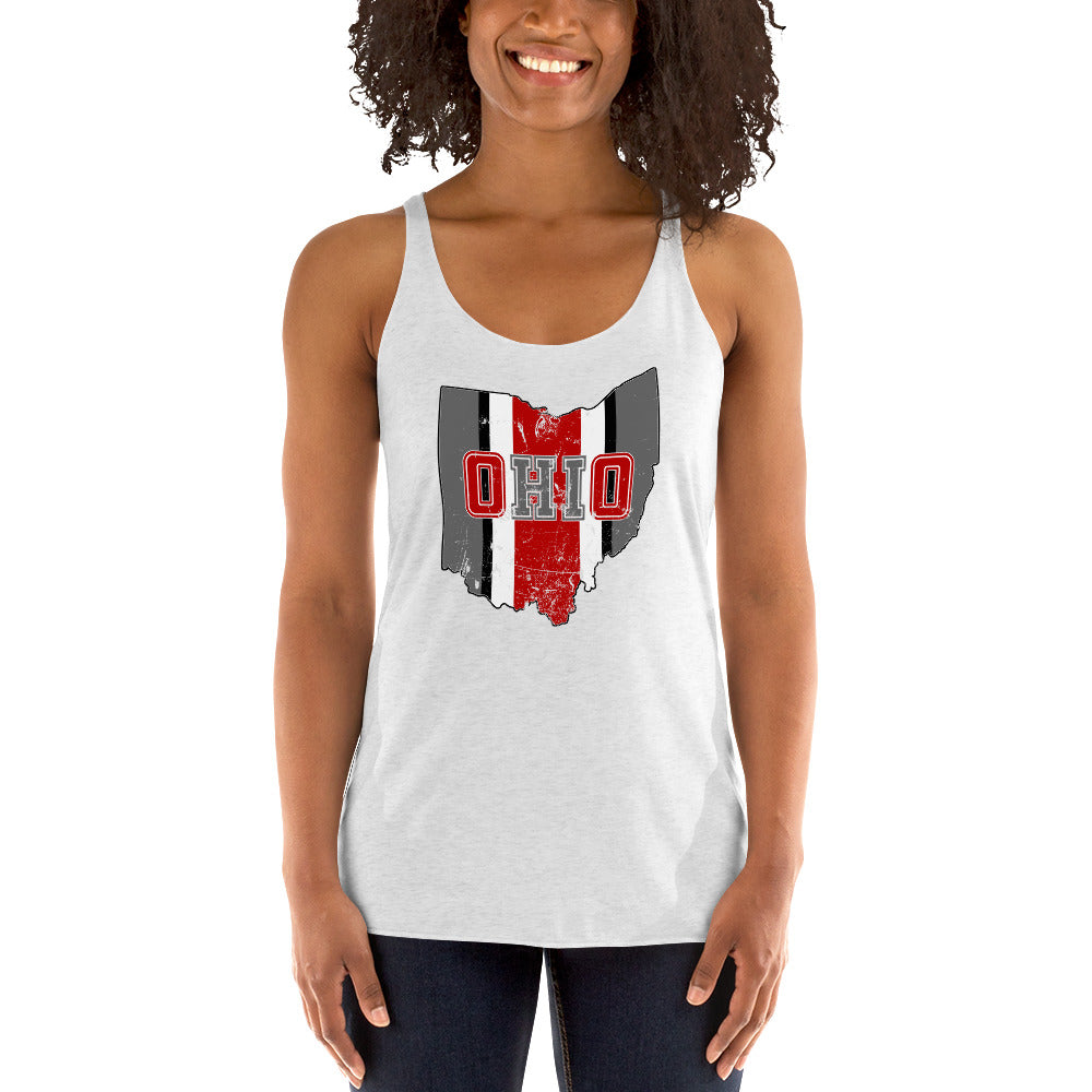 State Of Ohio Cool Native Fan Women's Racerback Tank Top