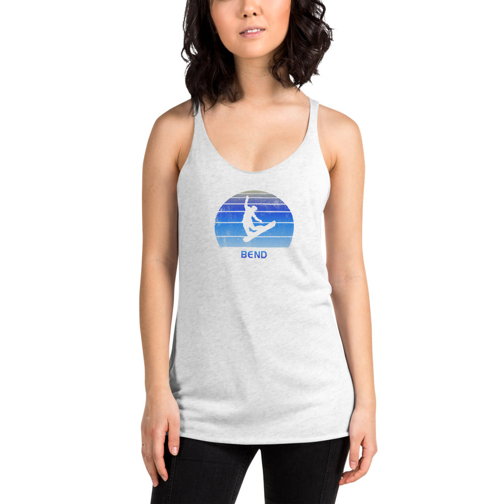 Retro Bend Oregon Snowboarding Fan Women's Racerback Tank Top